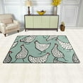 thumbnail image 3 of Dreamtimes Lightweight Soft Area Rugs 31x20 Inch, Chickens Floor Mat Doormat for for Rooms Entrance Hardwood Floor Living Room 2'7" x 1'8"） Nursery Rugs, 3 of 6