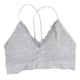 thumbnail image 3 of tipo camisola con escote en V, con relleno inalámbrico, finos, camisola, para mujer gris Colcomx Top de tirantes tipo bralette con relleno para mujer, 3 of 8