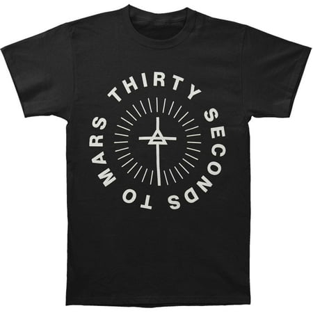 30 Seconds To Mars Men's  Circular Tee T-shirt (The Best Of 30 Seconds To Mars)