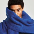 thumbnail image 4 of Bufanda lisa de invierno para mujer, bufanda de cachemira con borlas, chal cálido y grueso, pashmina, chal, 4 of 5
