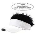 thumbnail image 3 of Jiibva Men Adjustable Wig Baseball Hat with Spiked Fake Hair Men Women Casual Concise Sunshade Adjustable Sun Visor Baseball Cap, 3 of 7