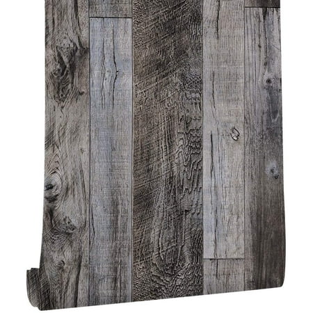 Grey Wallpaper Wood Plank Wallpaper Stick and Peel Wood Wallpaper 17 ...