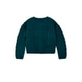 thumbnail image 2 of Wonder Nation Girls Chenille Sweater with Long Sleeves, Sizes 4-18 & Plus, 2 of 5
