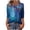 Blue, variant on Cilsoka Ladies Tops and Blouses for Summer 2026, 3/4 Sleeve Shirts for Women Trendy Crewneck Floral Printed Tunic Shirts Dressy Casual Blouses Spring Summer Fashion Clothing, Graphic Trendy Tees