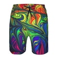 thumbnail image 3 of Fotbe Pride Rainbow Trajes de Baño Estampados para Hombre, Shorts de Verano de Secado Rápido, Ropa de Playa, Bañadores-Large, 3 of 6