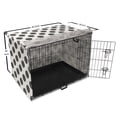 thumbnail image 6 of Abstract Dog Crate Cover, Minimalist Circles with Vertical and Horizontal Inner Lines, Easy to Use Pet Kennel Cover Small Dogs Puppies Kittens, 7 Sizes, Charcoal Grey and White, by Ambesonne, 6 of 6