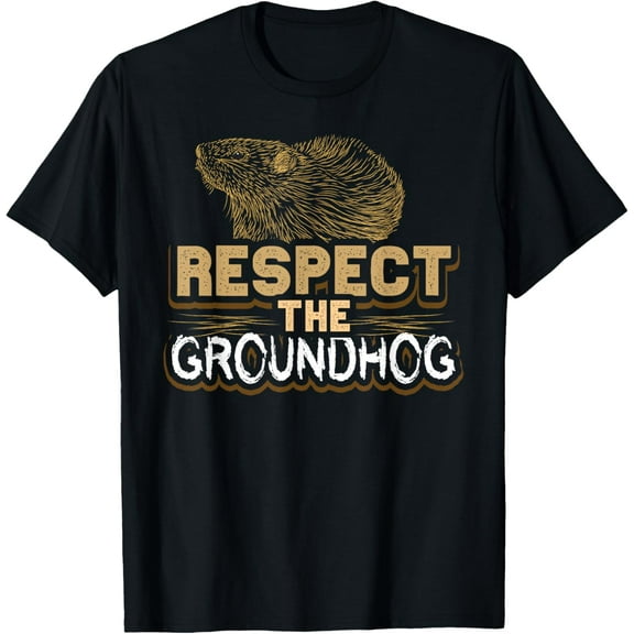 Kawaii Groundhog Respect The Groundhog Animal Groundhog Day T-Shirt Shirts