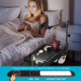 thumbnail image 6 of Bedside Shelf for Bunk Bed - Dorm Bed Shelf with Cup Holder, Night Light Socket, and Hook Versatile Bed Shelf for Dorm Room Essentials, Loft Nightstand, and Dorm Bed Storage Solution, 6 of 8