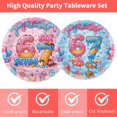 thumbnail image 2 of Princess Birthday Party Decorations, 96 Pcs Four Ever a Princess Plates and Napkins Forks Tableware Set, Girls 4th Birthday Party Supplies Disposable Plates Set for 24, 2 of 7