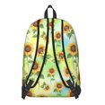 thumbnail image 3 of Sunflower and Butterfly Green Pattern Backpack for School, Cute School Bag with Adjustable Shoulder Straps and Padded Back, 15.7"x11.8"x5.5", 3 of 5