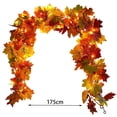 thumbnail image 3 of YingYouFu Thanksgiving Fall Fake Garland With Lights for Home Autumn Harvest Decorations|Autumn Artificial Berry Pumpkin Maple Leaf Garland Decor for Fireplace Table Front Door Holiday Party Decor, 3 of 5