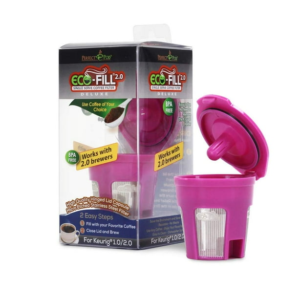 Perfect Pod ECOFill 2.0 Deluxe Reusable KCup Filter Compatible with