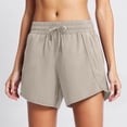 thumbnail image 6 of Gym Shorts Women High Waist Running Shorts for Lightweight Athletic Workout Shorts with Side Pockets and Zipper, 6 of 6