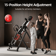 HARISON Inversion Table for Back Pain with 300 LBS Capacity, Heavy Duty Inversion Table Spinal Decompression Equipment for Home Gym