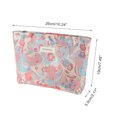 thumbnail image 2 of Unique Bargains 1 Pc Portable Begonia Makeup Bag Polyester Pink Blue Large, 2 of 5
