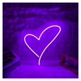 thumbnail image 1 of Letrero De Neón Con Forma Corazón Luz , Nocturna Regulable Alimentada Por USB Para Decoración Pared 30cmx30cm, 1 of 6