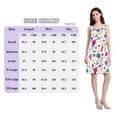 thumbnail image 4 of FORMRS Summer Dress for Women Loose U Neck Sleeveless Midi Beach Sundresses with Pockets, Retro Round, 4 of 8