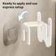 thumbnail image 4 of Estante de pared para pantuflas de baño | Organizador colgante para zapatos | Soporte para zapatos sin taladro para sandalias, chanclas y calzado, 4 of 6