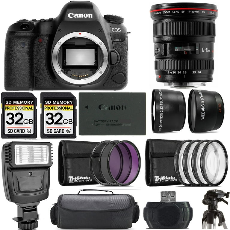 Canon EOS 6D Mark II DSLR Camera +17-40mm f/4L USM Lens + Canon EOS 6D Mark II DSLR Camera +17-40mm f/4L USM Lens +