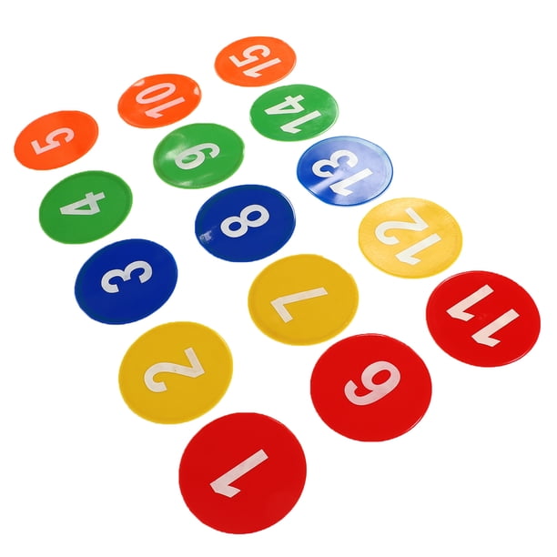 Marcador de puntos de números de piso deportivo, marcador de puntos de números deportivos Marcador de alfombras con números Marcador de puntos multicolor para deportes Diseño de clase mundial