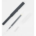thumbnail image 2 of Bolígrafos de punta media de 0.039 in de tinta negra con bolígrafo de agarre súper suave para hombres y mujeres, bolígrafos retráctiles de oficina (tinta negra, 5 unidades), 2 of 5