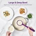 thumbnail image 5 of 13 inch Silicone Soup Ladle: U-Taste 600°F Heat Resistant Non-stick Seamless Rubber Large Kitchen Deep Serving Spoon with Non-slip Solid Long Handle for Cooking Sauce, Stews, Gravies, Chili (Purple), 5 of 10