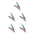 thumbnail image 3 of Justharion Manicure Tools Tip Nail Cutters for Nail Tips Double Head Cuticle Multifunction Pushers Remover Dead Skin Pliers Trimmer Home Type 2 5Set, 3 of 6