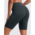 thumbnail image 2 of Shorts CRZ YOGA Butterluxe tiro alto con bolsillos 20 cm verde oscuro, 2 of 7