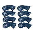 thumbnail image 2 of DYNWAVECA 8Pcs Golf Iron Club Head Covers Embroidery Golfer Gift with Degree Protector Dark Blue, 2 of 10