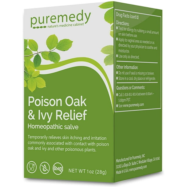 Puremedy Poison Oak & Ivy Relief Balm, All Natural Homeopathic Anti