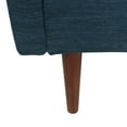 thumbnail image 5 of GDF Studio Ashuelot Mid Century Modern Fabric Tufted Club Chair with Accent Pillows, Navy Blue and Walnut, 5 of 9