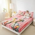 thumbnail image 4 of Feelyou Couple Pelicans Animal Queen Sheet Sets, Rustic Cabin Bed Set, 4 Pieces, 4 of 7