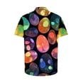 thumbnail image 5 of VBTAPA Easter Shirt for Men Big and Tall Hawaiian Shirts Novelty 3D Bunny Print Button Down Shirt Summer Casual Beach Party Top Holiday Blouse Lightning Sales Today Multicolor XL, 5 of 6