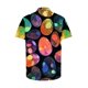 thumbnail image 4 of Blusas y camisas de manga corta con cuello en V Camisa estampada de Pascua para hombre Camisa abotonada Top de poliéster para hombre, 4 of 4