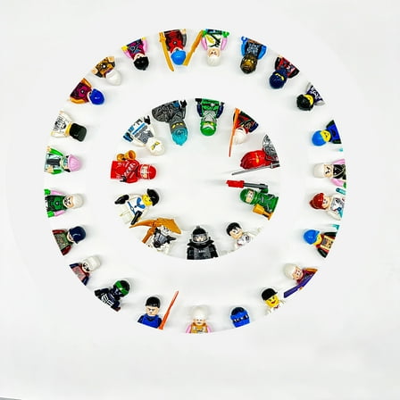 100pcs Random Minfigures Collectible Action Figures Set, Multicolor City Town Soldier Policemen Hero Figures Building Blocks, Have Repeat