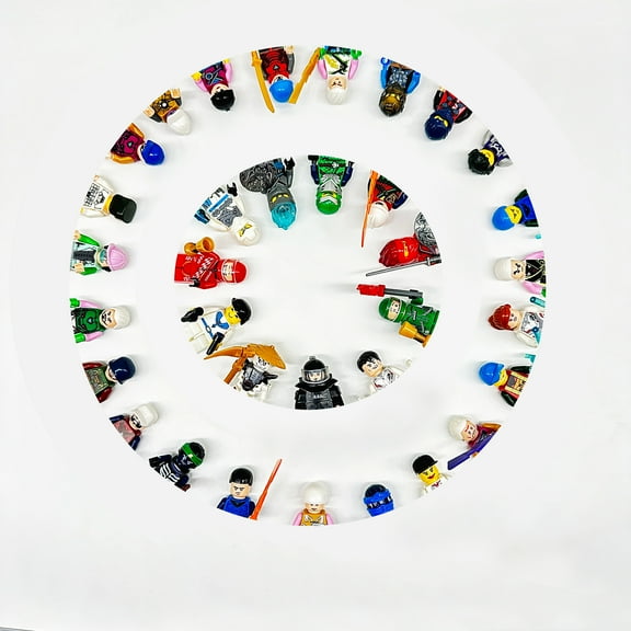 100pcs Random Minfigures Collectible Action Figures Set, Multicolor City Town Soldier Policemen Hero Figures Building Blocks, Have Repeat