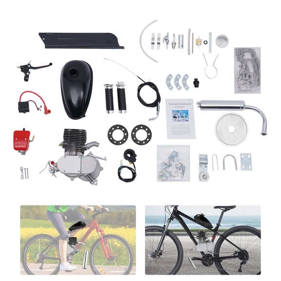 Upgraded 100cc 2 Stroke Bicycle Motor Kit Bike Motorized Petrol Gas Engine Set