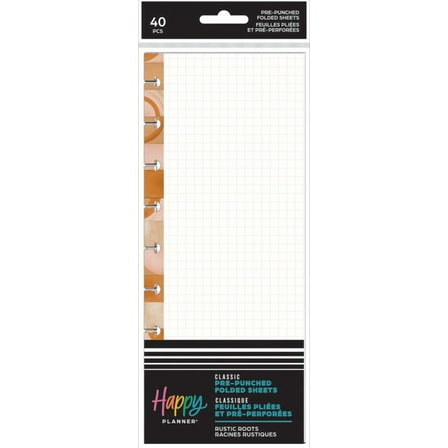 Happy Planner Grocery List Classic Folded Fill Paper-Rustic Roots