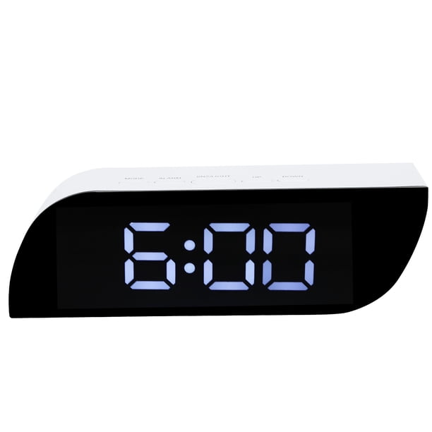 Reloj con luz nocturna Reloj digital LED Reloj despertador de cabecera 12/24 Reloj digital LED Confiabilidad excepcional Jadeshay A