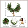thumbnail image 6 of Northlight Real Touch™️ Cypress and Pine with Berries Artificial Christmas Wreath  - 28" - Unlit, 6 of 9