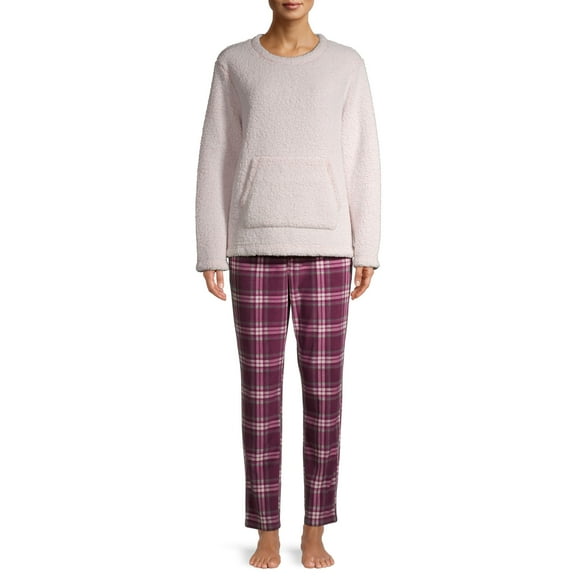 Secret Treasures Women’s and Women’s Plus Long Sleeve Plush Pajama Set