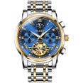 thumbnail image 1 of OLEVS Men's Classic Mechanical Watch Waterproof Business Stainless Steel Strap Watch Skeleton Automatic Mechanical Watch, 1 of 1