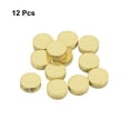 thumbnail image 3 of Uxcell Stamping Blank Brass Round DIY Tags Yellow, 6mm/0.2 inch for Crafts Decoration, Pack of 12, 3 of 7