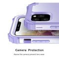 thumbnail image 4 of iPhone 11 Pro 2019 Case with Temepered Glass Screen Protector, Dteck Full body Protection 3 Layer Hybrid Rugged Shockproof Case Glass Screen Cover For Apple iPhone 11 Pro 5.8", Light Purple, 4 of 9
