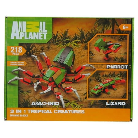 - Animal Planet Arachnid, Parrot, Lizard 3 In 1 Tropical Creatures 218 Pieces