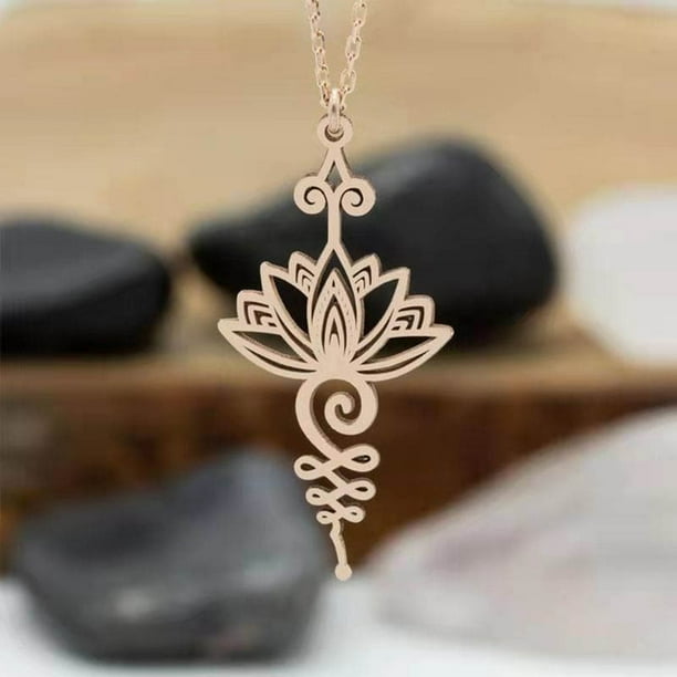 Lotus flower hotsell pendant necklace