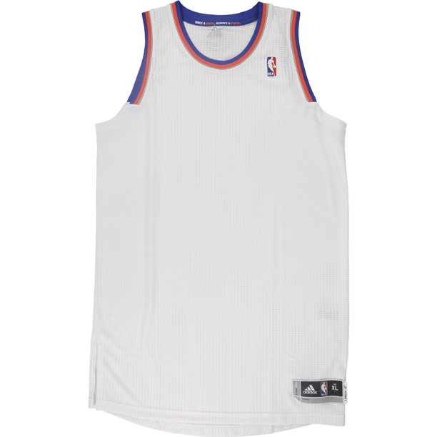 adidas Mens New York Knicks Jersey, Blanco, X-Large