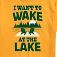 thumbnail image 2 of Instant Message - I Want To Wake At The Lake - Men's Short Sleeve Graphic T-Shirt, 2 of 6