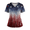 Navy #34, variant on KDDYLITQ United States 250th Anniversary Tshirt for Women Liberty Usa Flag V Neck Blouses Fourth Of July Printed 4th July Tees Red White and Blue Basic Short Sleeve Scrubs T-Shirts White S