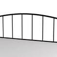 thumbnail image 5 of Hillsdale Furniture Tolland Arched Spindle Satin Black Metal Headboard with King Bed Frame, 5 of 9